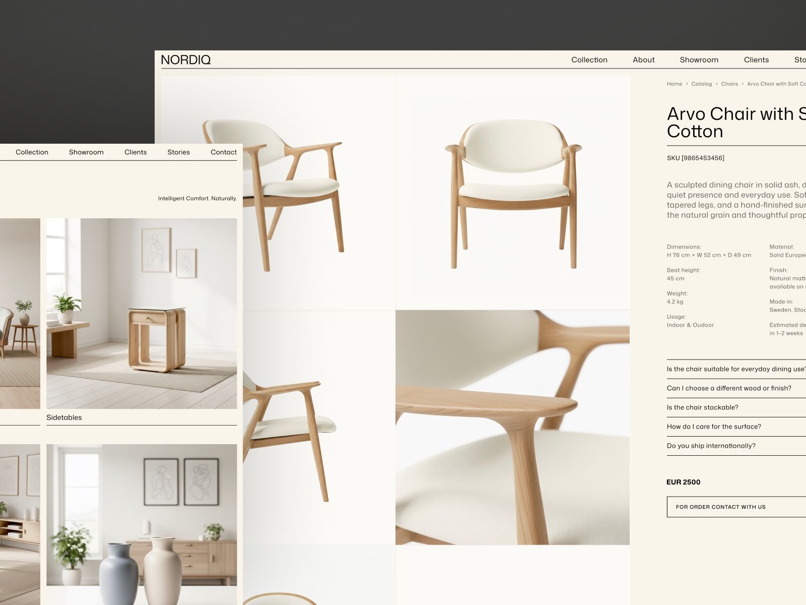 NORDIQ — Furniture & Interior Design Website Template screenshot 3