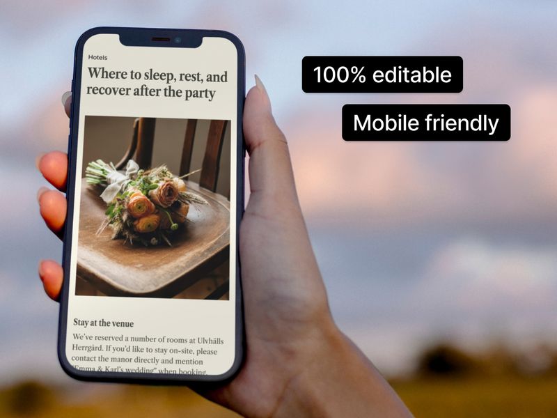 Darling — Düğün Web Sitesi Şablonu - Hover