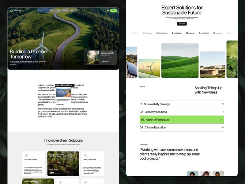 Greencore — Toplum Web Sitesi Şablonu