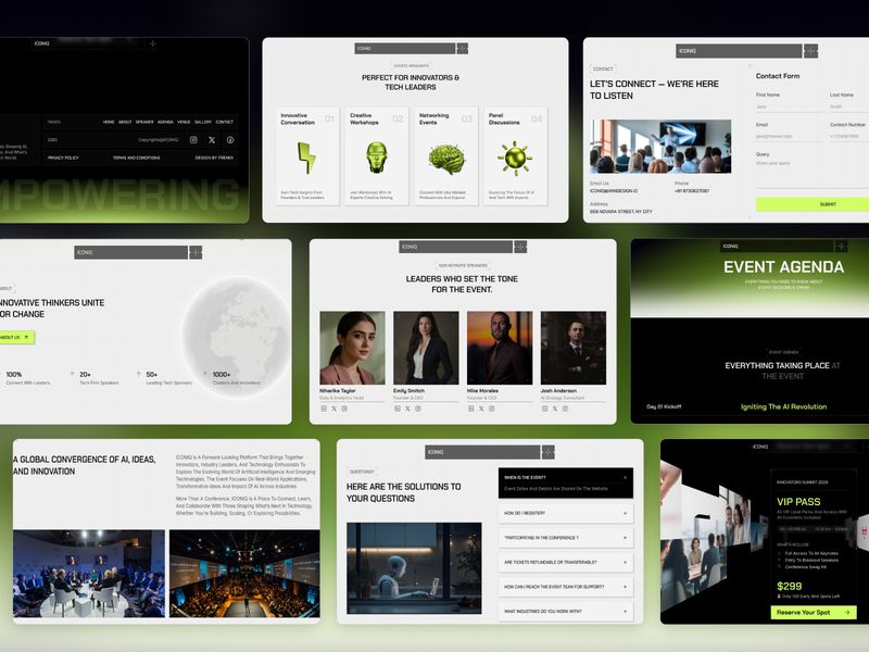ICONIQ — Topluluk Web Sitesi Şablonu - Hover