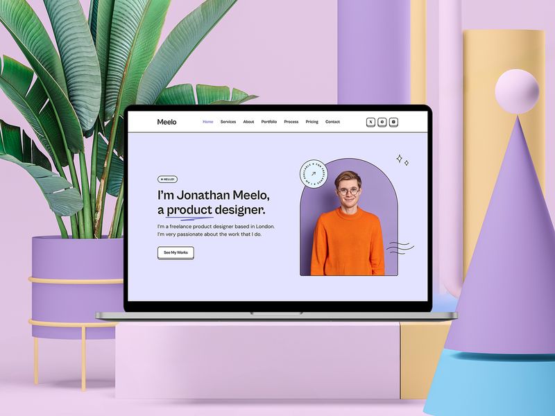 Meelo — Yaratıcı Portföy Web Sitesi Şablonu - Hover