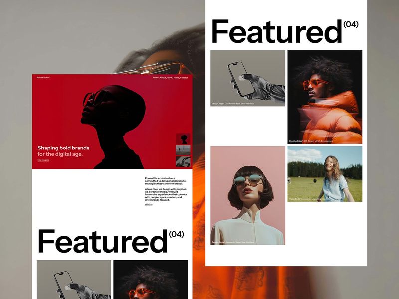 Rowan X — Yaratıcı Ajans Web Sitesi Şablonu - Hover