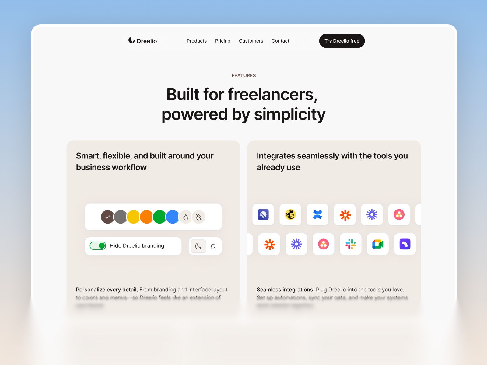Dreelio — SaaS Website Template screenshot 3