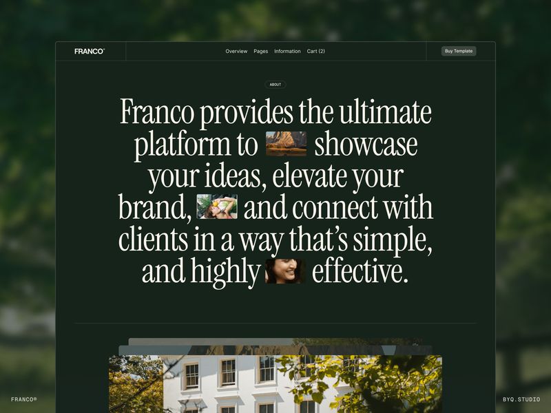 FRANCO® — Ücretsiz Web Sitesi Şablonu - Hover