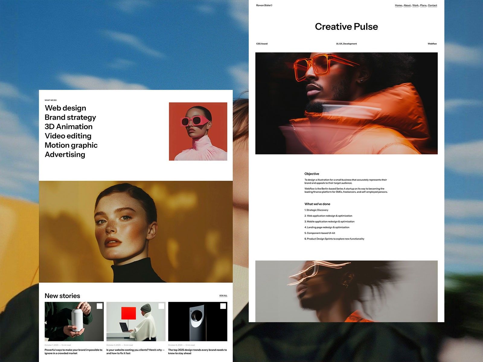 Rowan X — Creative Agency Website Template screenshot 3