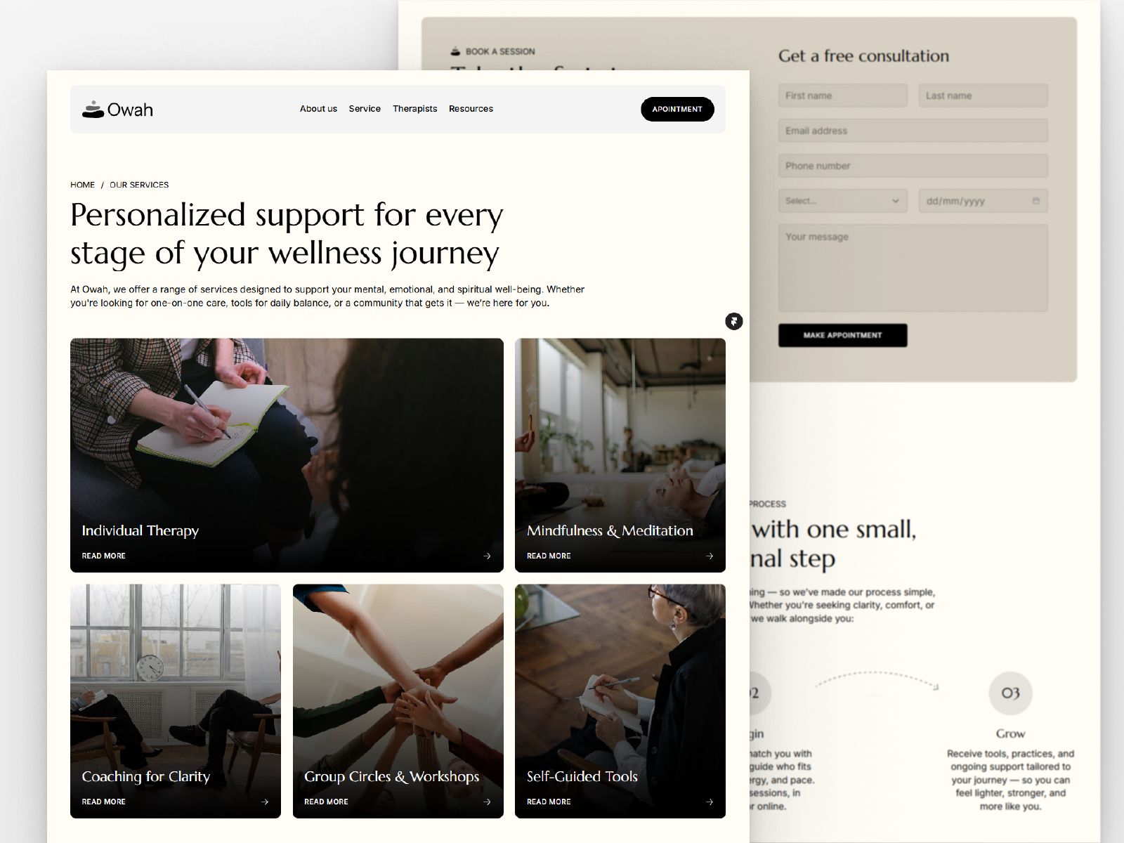 Mindbricks — Counseling Website Template screenshot 3