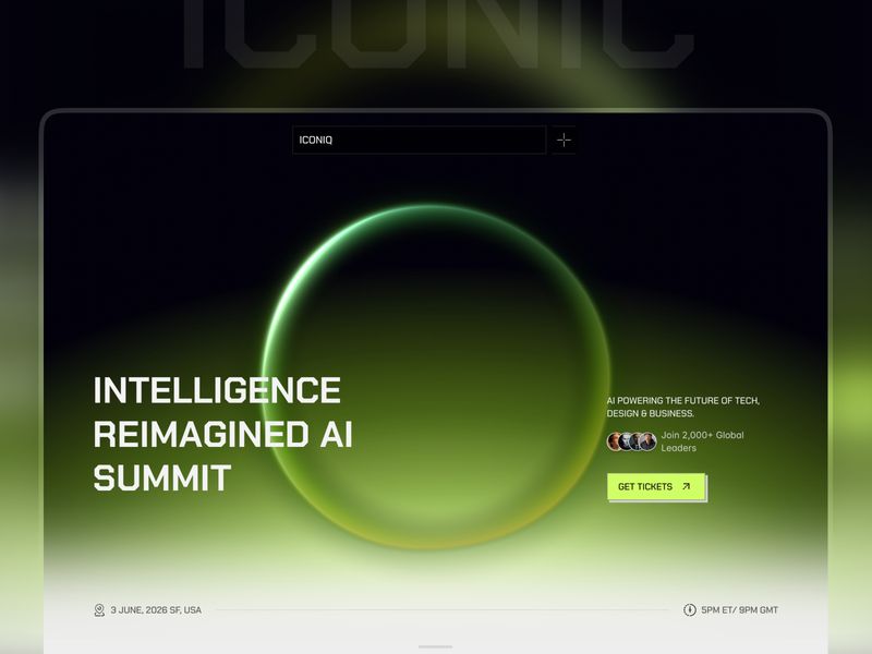 ICONIQ — Topluluk Web Sitesi Şablonu