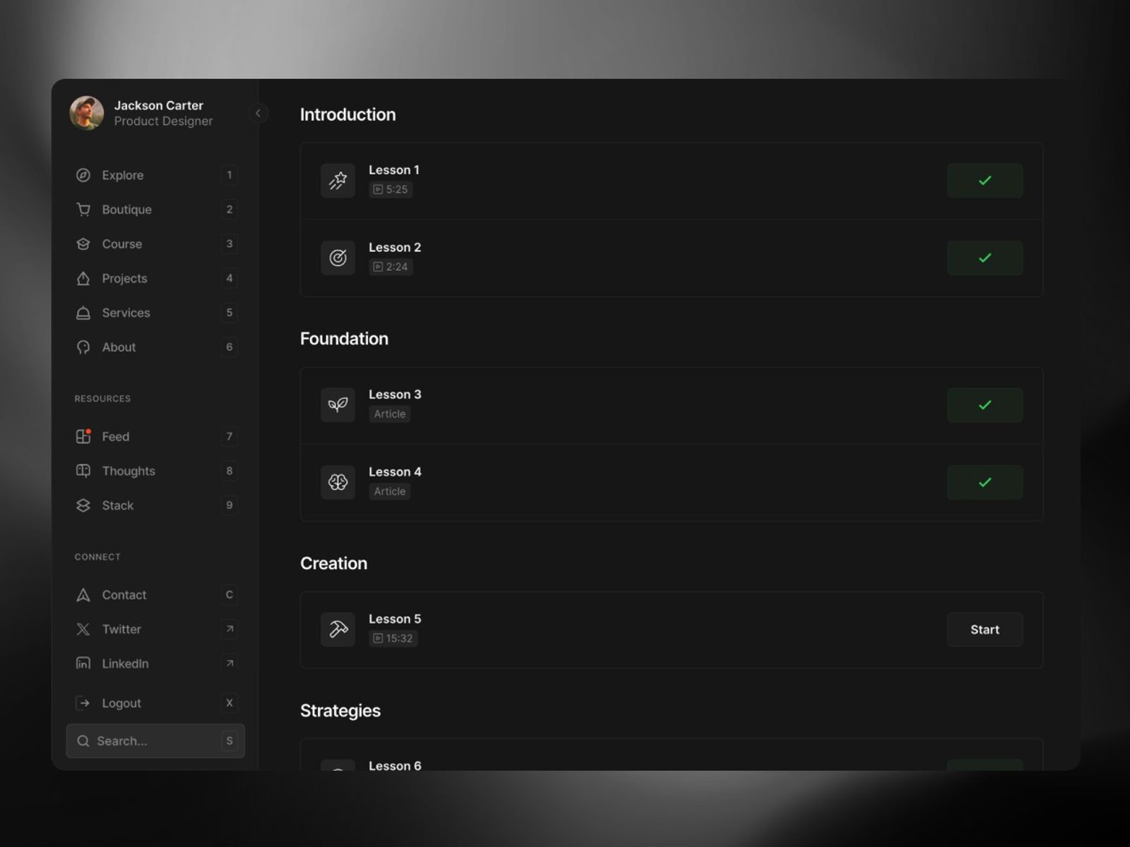 Dashfolio+ — Personal Website Template screenshot 4
