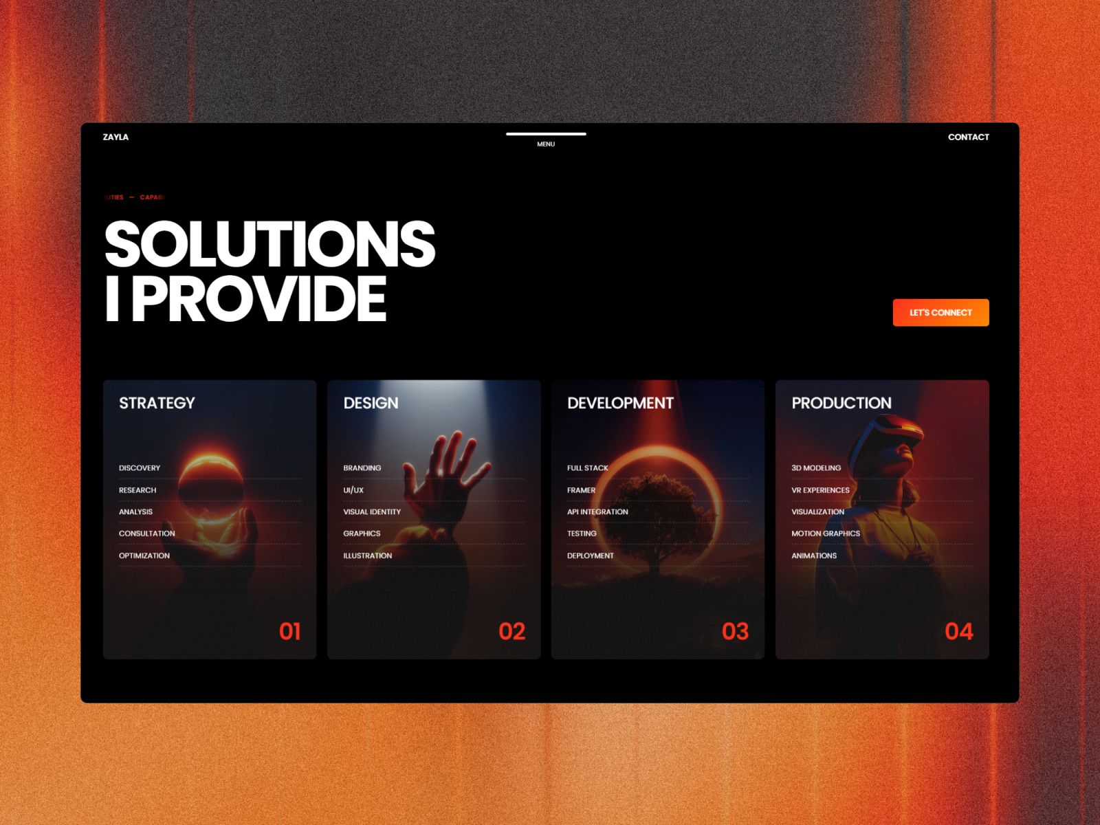 Zayla — Creative Website Template screenshot 4