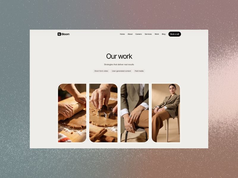 Blooms — Topluluk Web Sitesi Şablonu - Hover