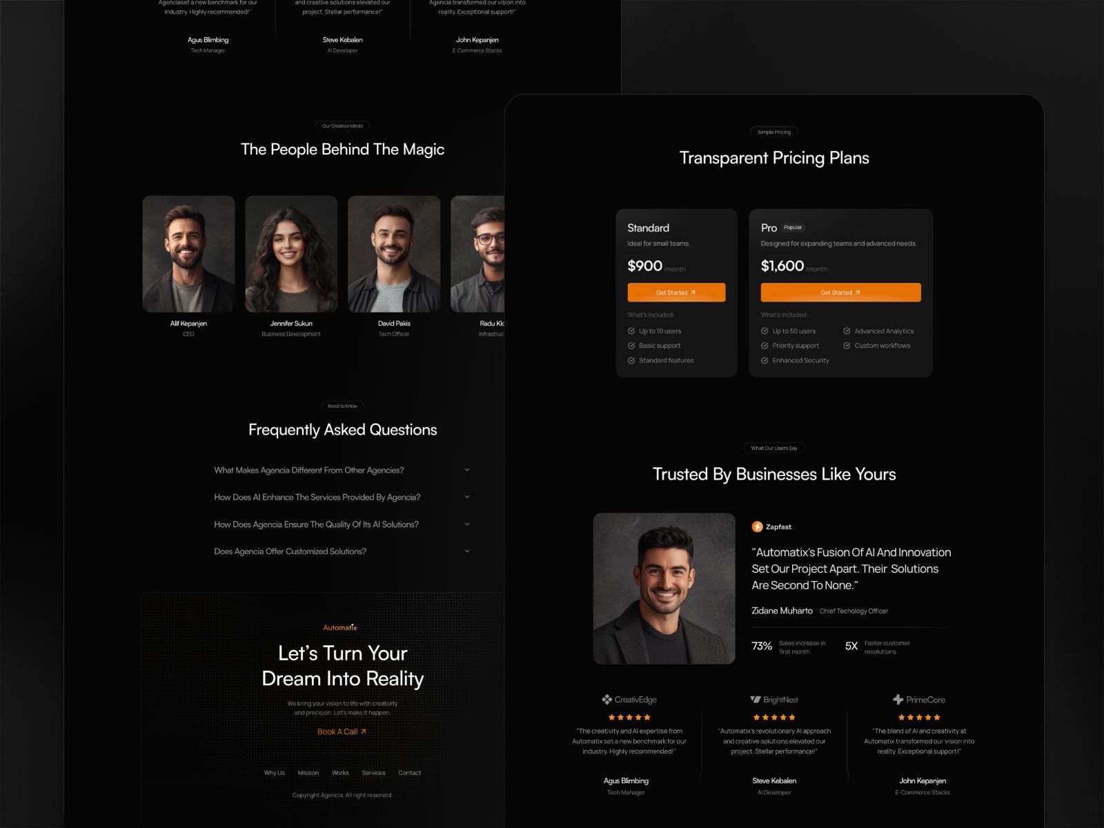 Automatix — AI Agency Website Template screenshot 3