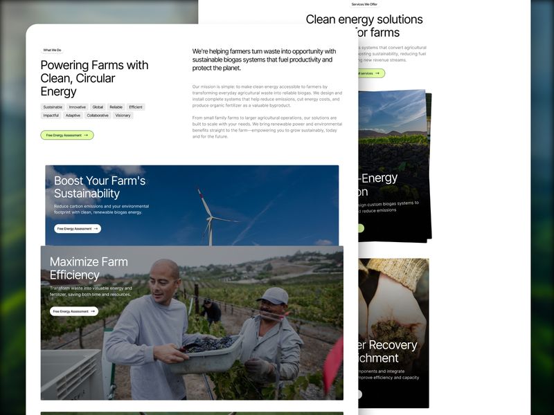 Biogax — İşletme Web Sitesi Şablonu - Hover