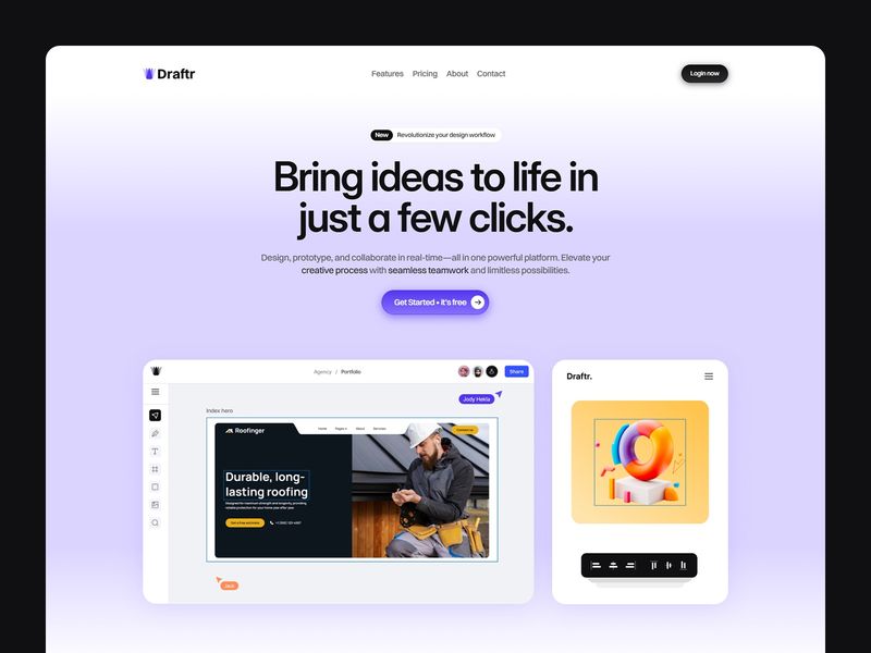Draftr — SaaS Web Sitesi Şablonu