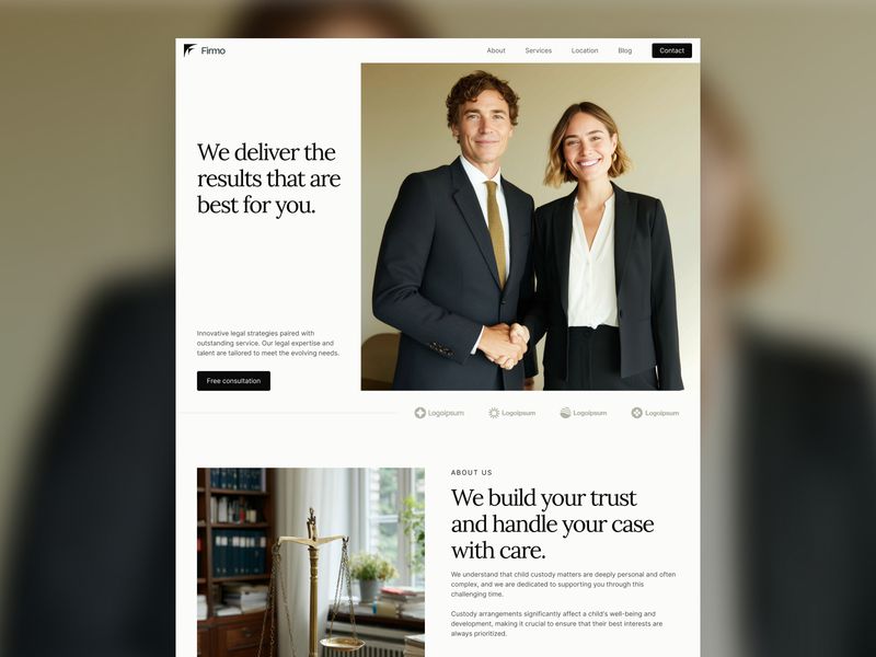 Firmo — Hukuk Bürosu Web Sitesi Şablonu