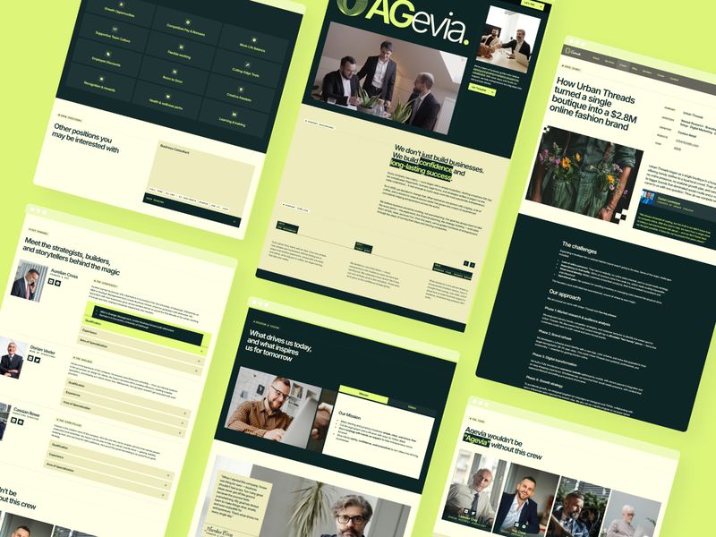 Agevia — Danışmanlık Ajansı Web Sitesi Şablonu - Hover