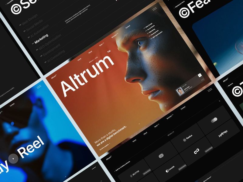 Altrum X — Topluluk Web Sitesi Şablonu - Hover