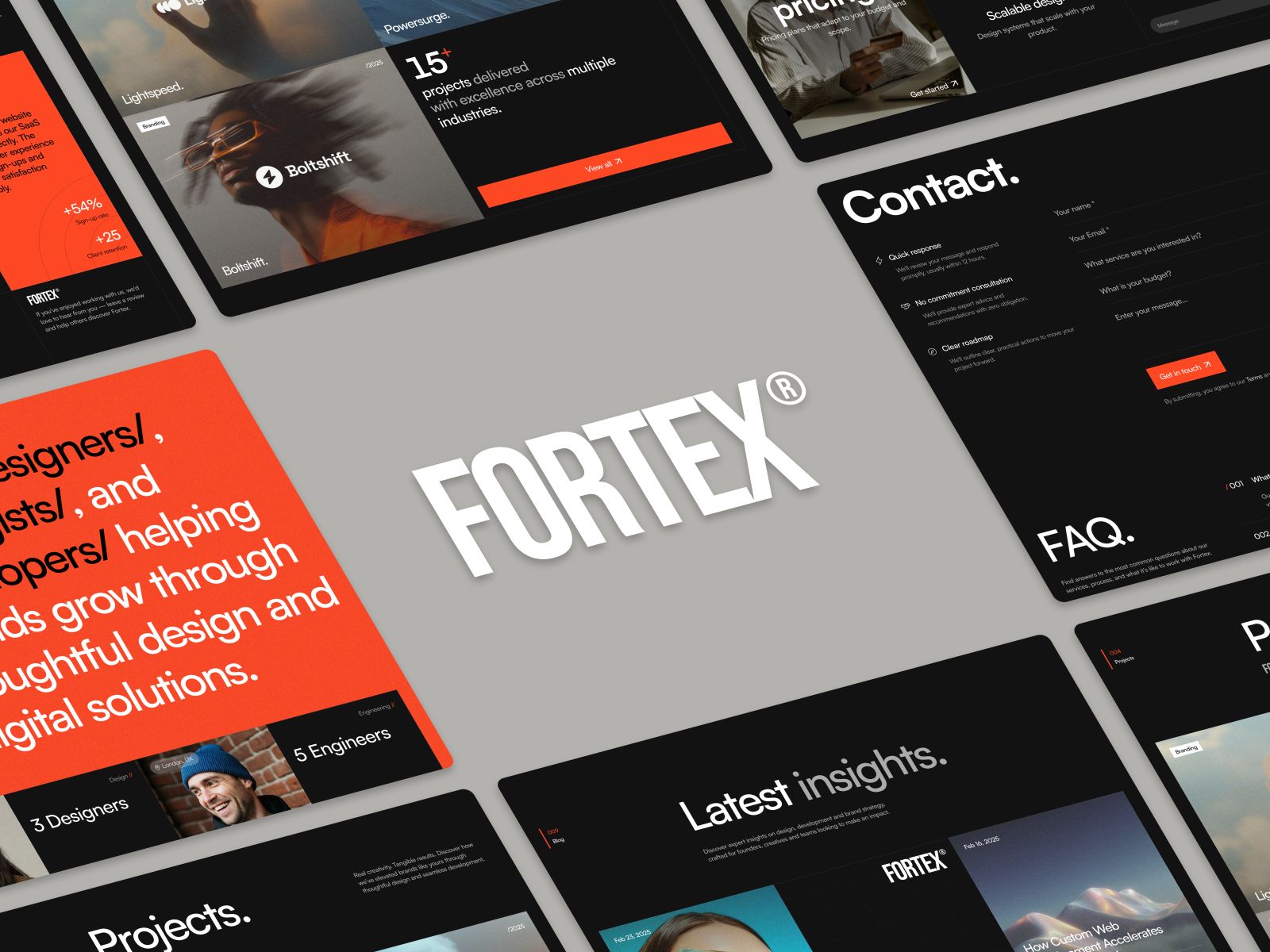 Fortex — Creative Website Template screenshot 3