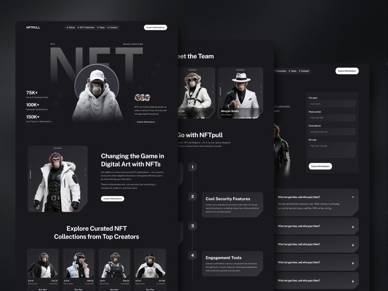 NFTPull — İşletme Web Sitesi Şablonu