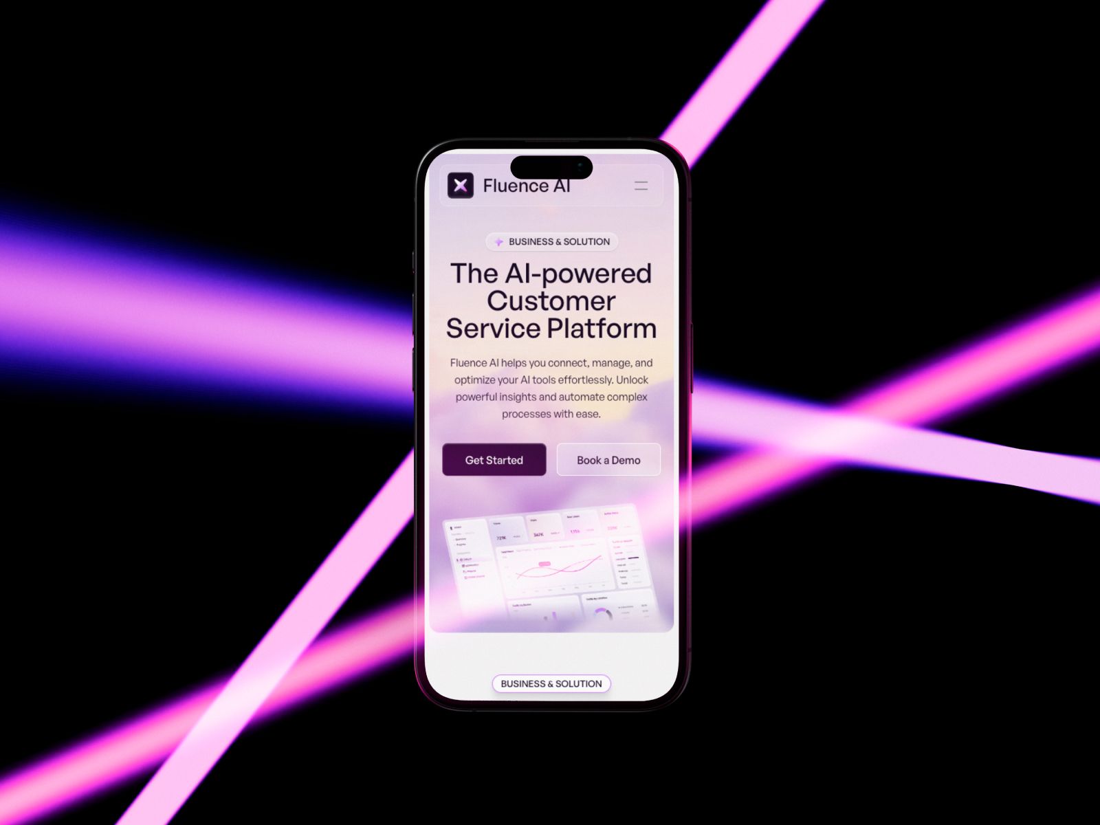 Fluence AI — Business Website Template screenshot 3