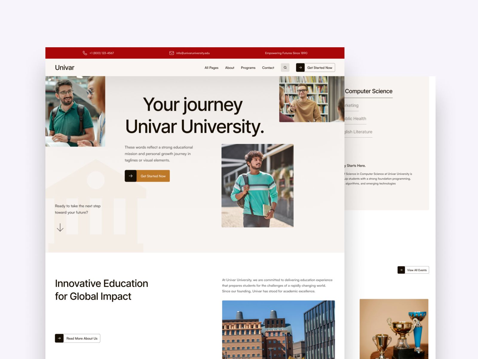 Edukate — Educational Website Template screenshot 4