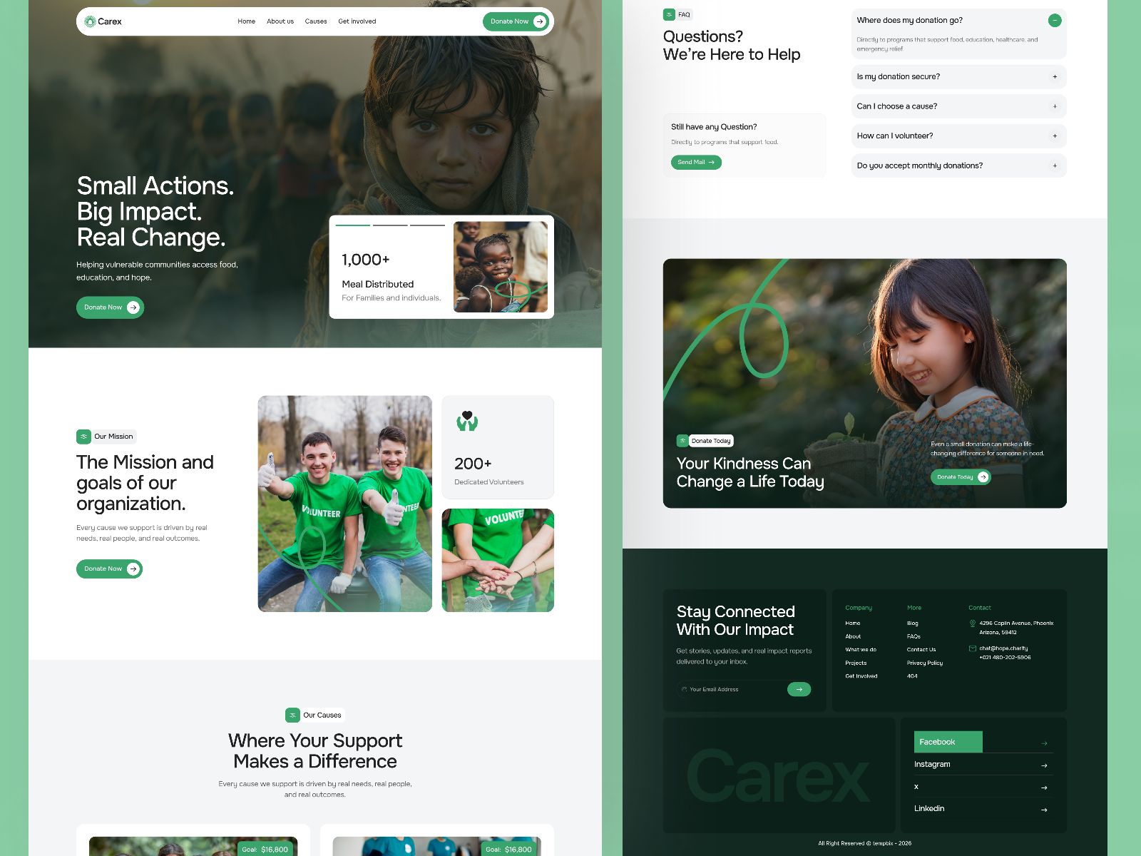 Carex — Community Website Template screenshot 3