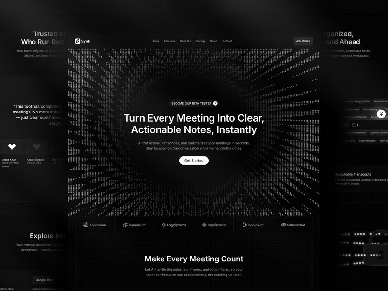 Synk — SaaS Web Sitesi Şablonu