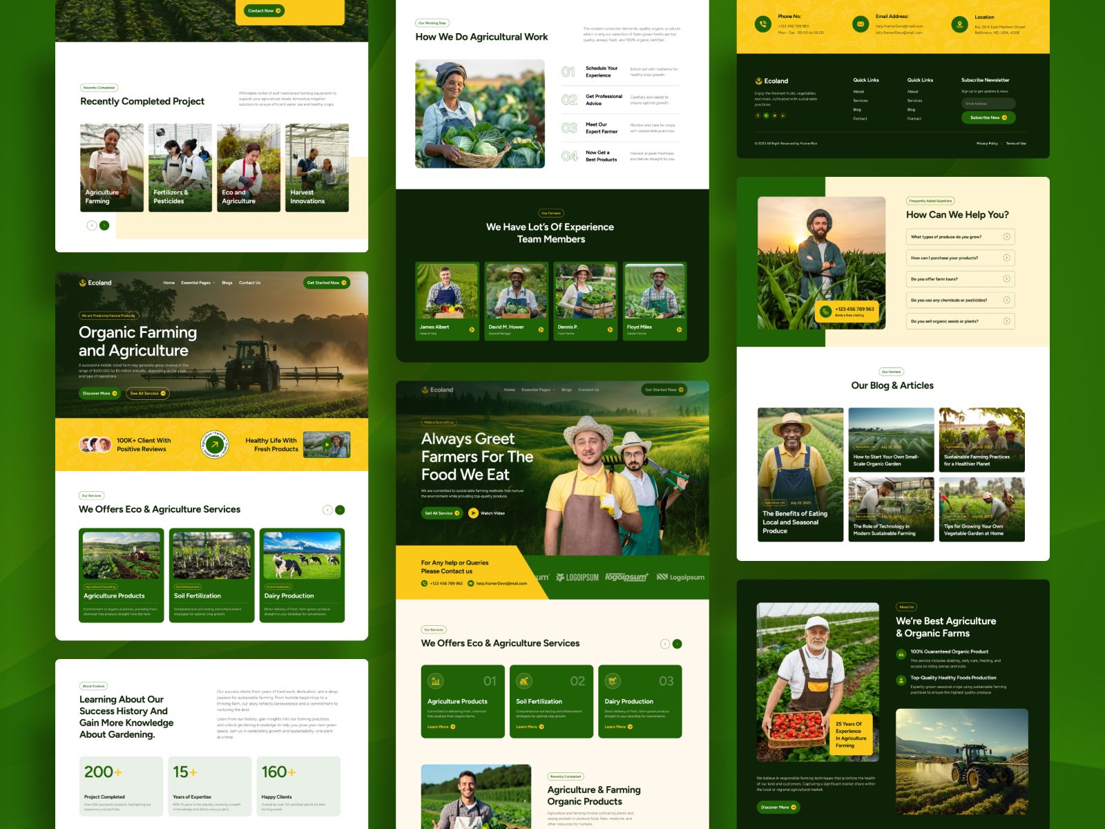 Ecoland — Business Website Template screenshot 3
