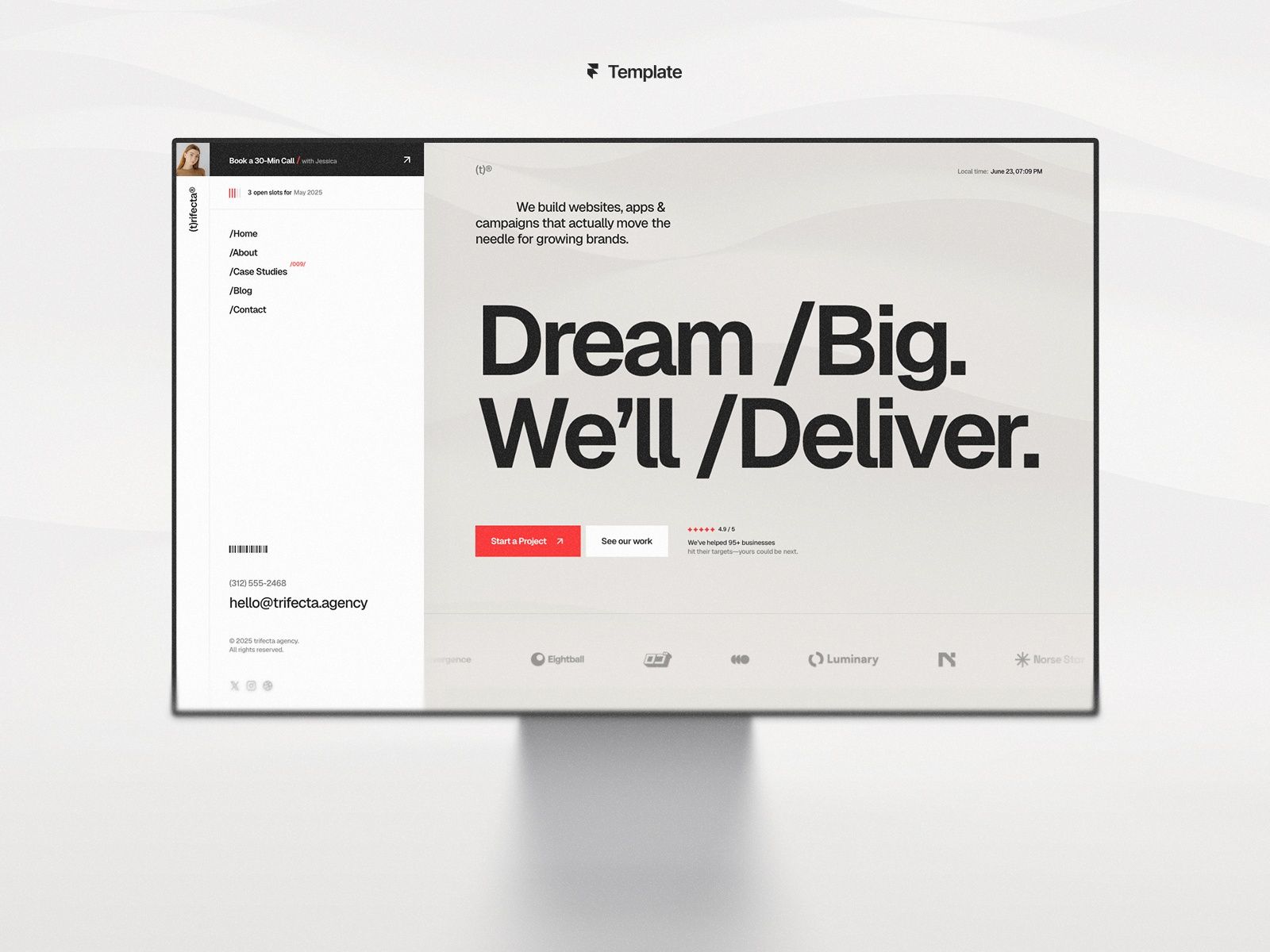 Trifecta — Business Website Template screenshot 4