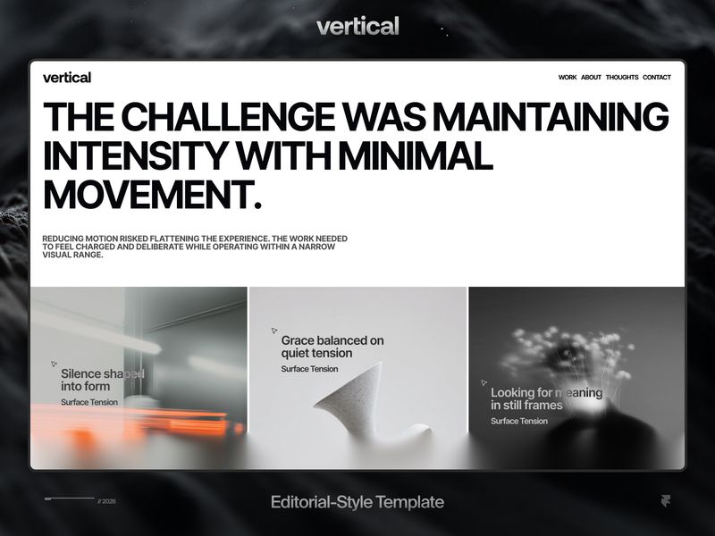 Vertical — Yaratıcı Web Sitesi Şablonu - Hover