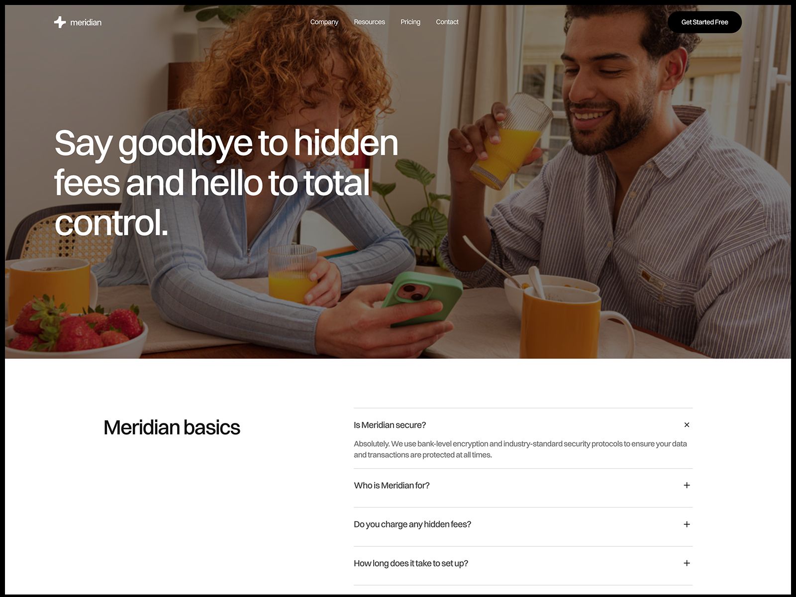 Meridian — Business Website Template screenshot 3