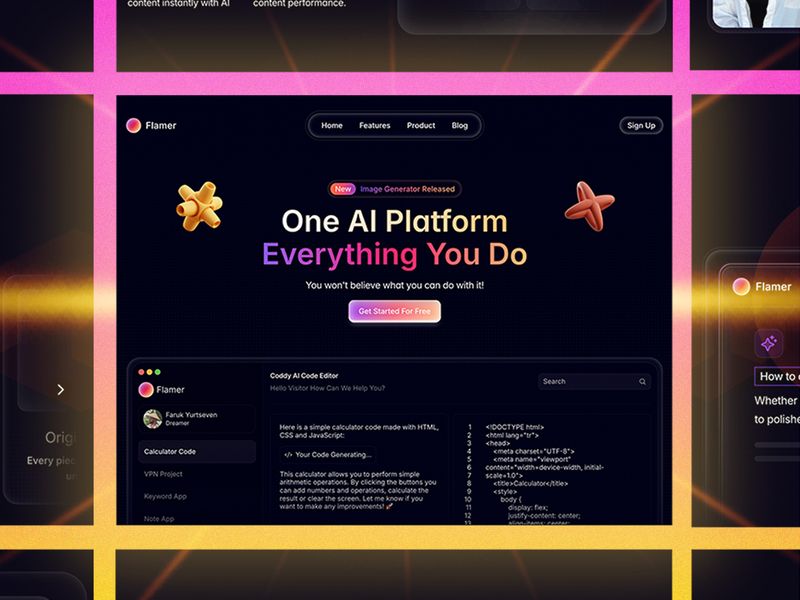 FlamerX — İşletme Web Sitesi Şablonu