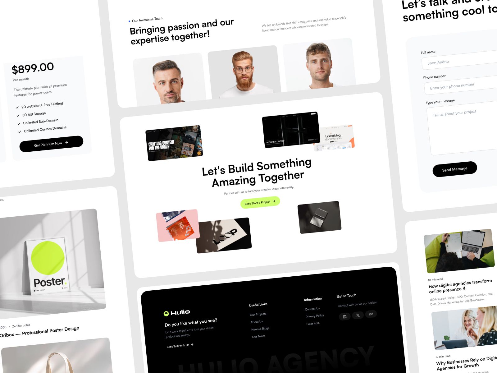 Hulio — Business Website Template screenshot 3