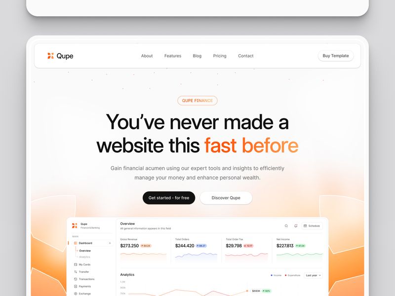 Qupe — SaaS Web Sitesi Şablonu