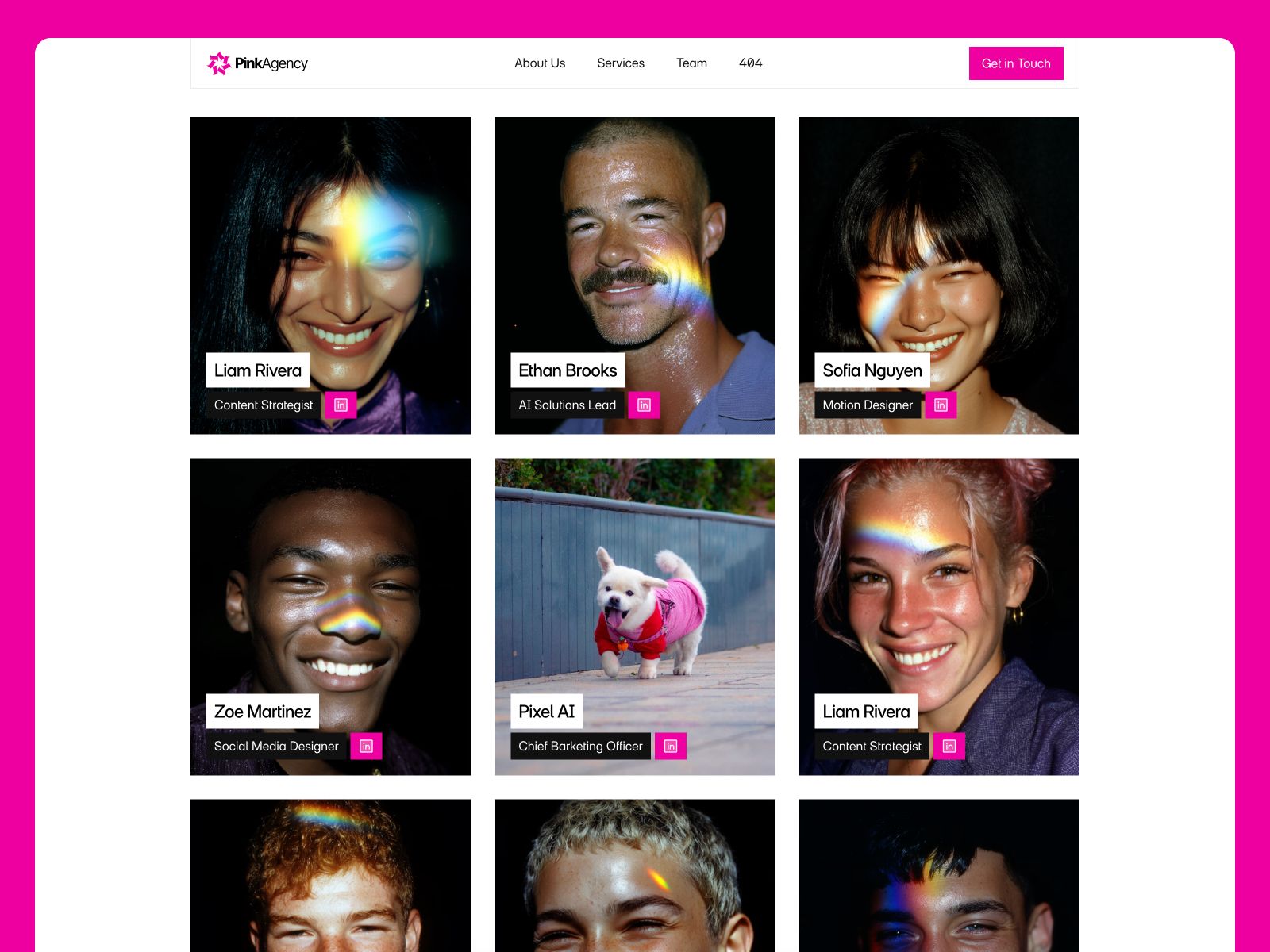 Pink — Digital Agency Website Template screenshot 3