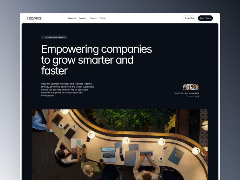 Flat White — Danışmanlık Firması Web Sitesi Şablonu