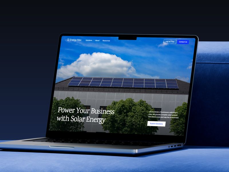 Energy Max — Topluluk Web Sitesi Şablonu