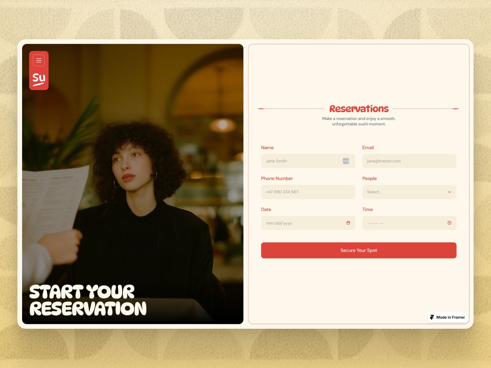 Sushilo — Restaurant Website Template screenshot 4