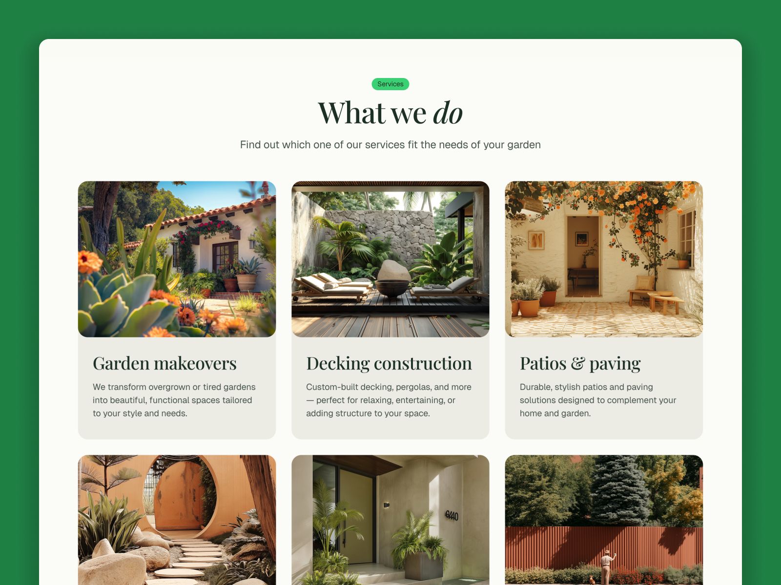 Glade — Landscaping Business Website Template screenshot 4