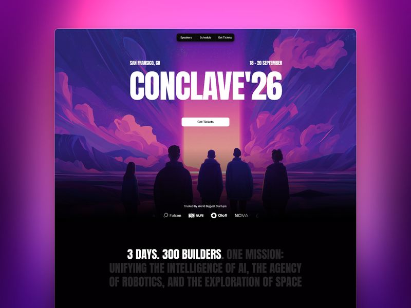 Conclave — Topluluk Web Sitesi Şablonu