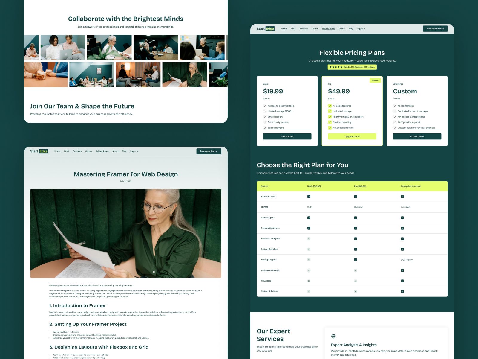 StratEdge — Business Consulting Website Template screenshot 3