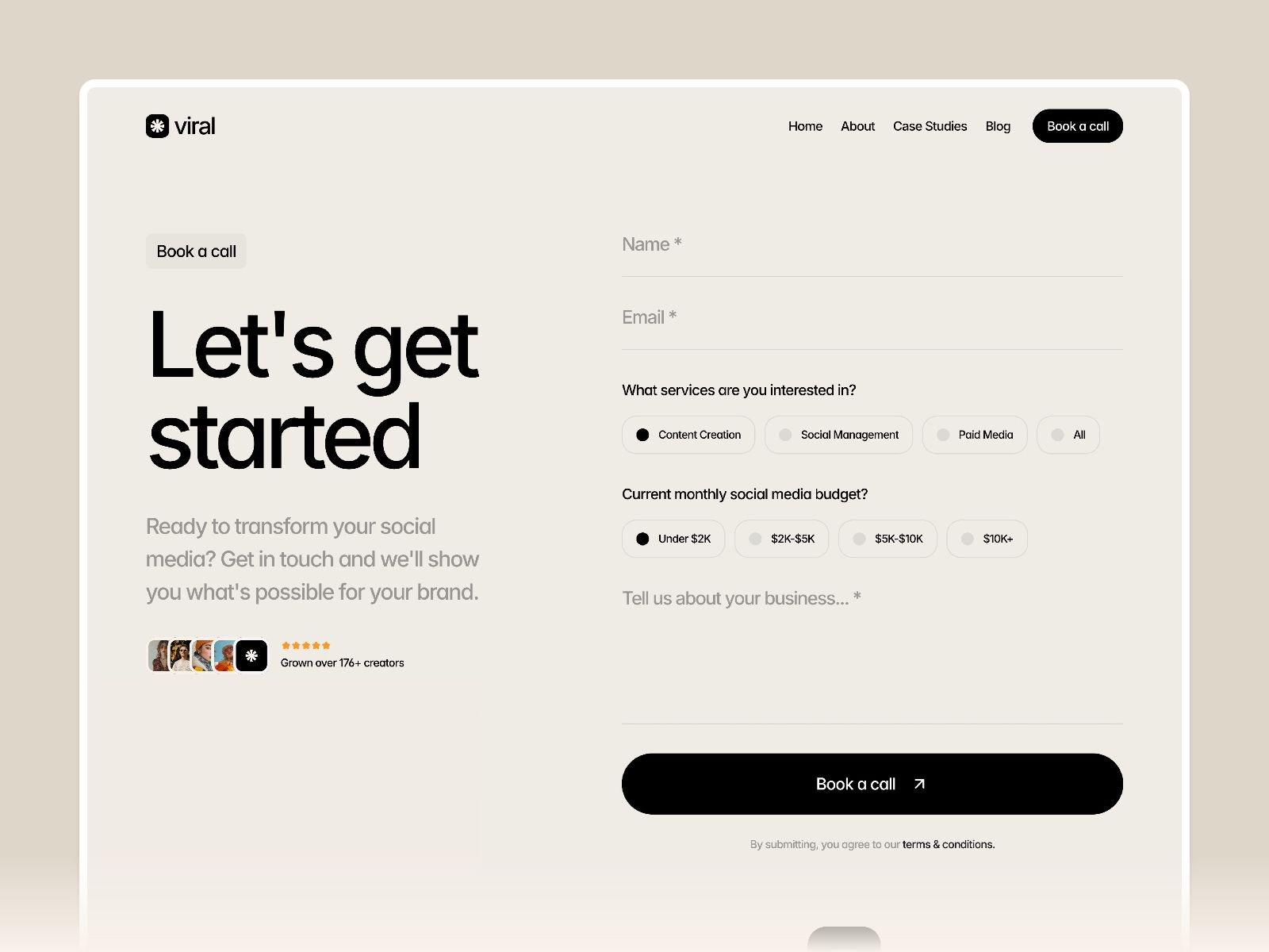 Viral — Creative Website Template screenshot 4