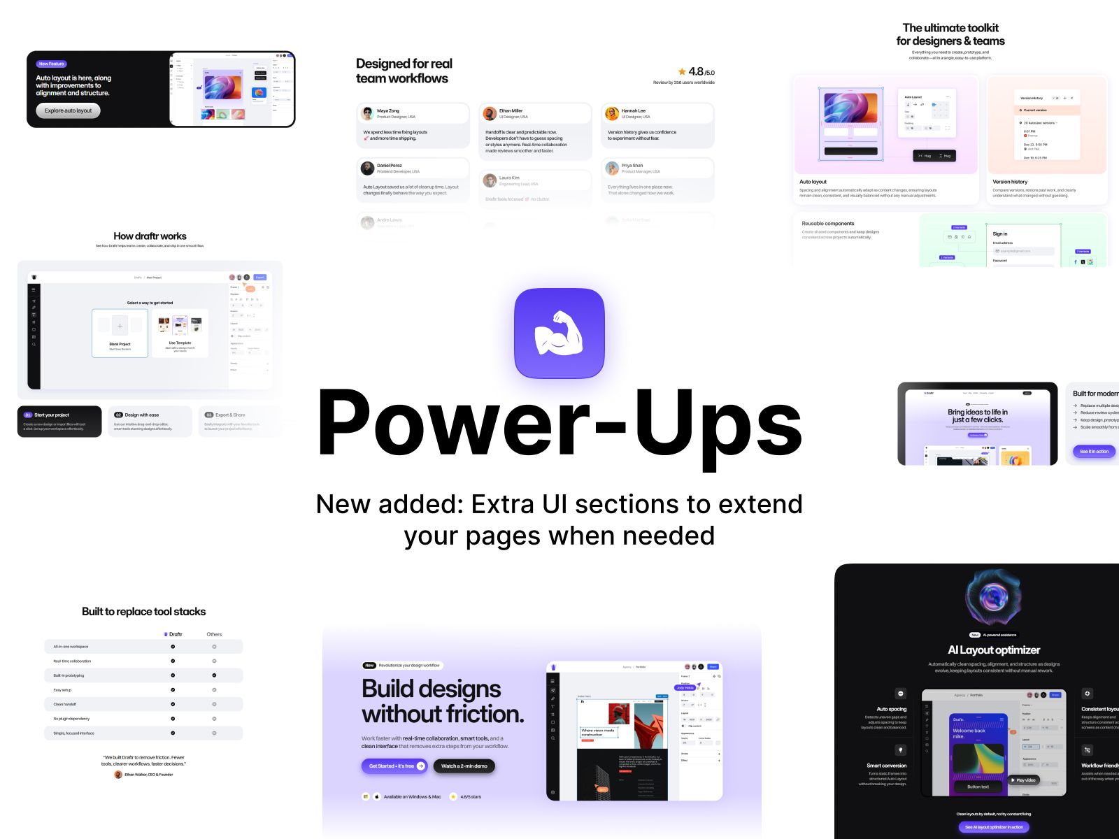 Draftr — SaaS Website Template screenshot 4