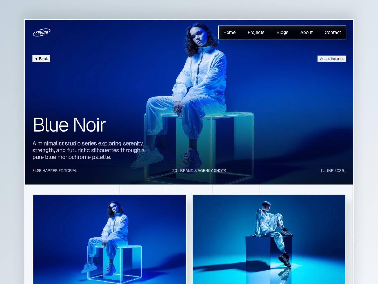 Zavian — Photographer Website Template screenshot 3