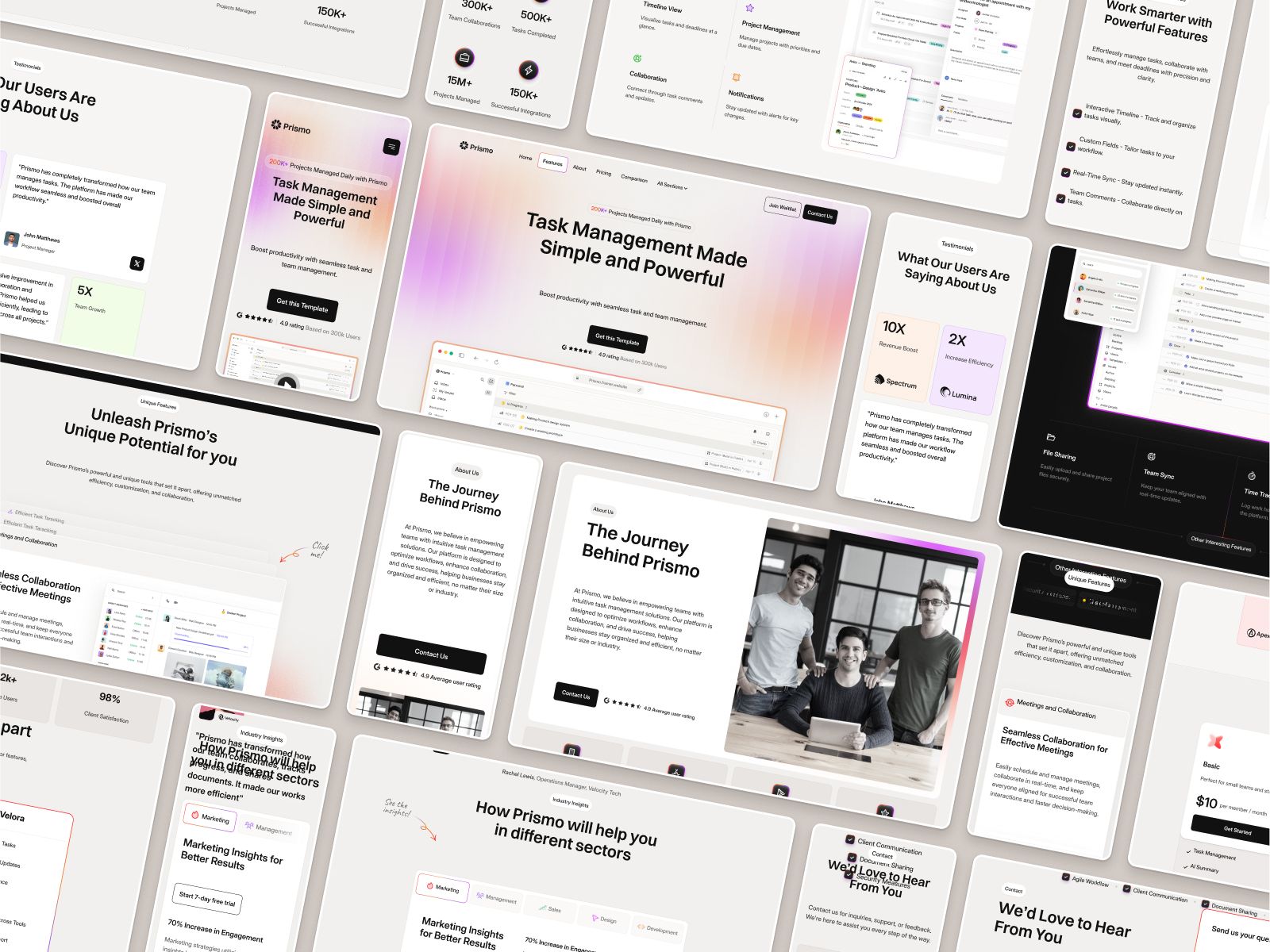 Prismo — SaaS Website Template screenshot 4