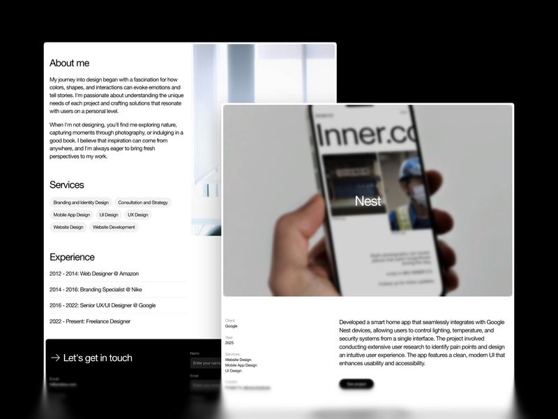 ANDREW — Yaratıcı Portföy Web Sitesi Şablonu - Hover