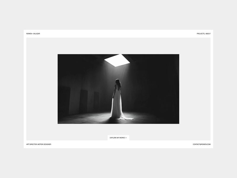 Rowen — Yaratıcı Portföy Web Sitesi Şablonu - Hover