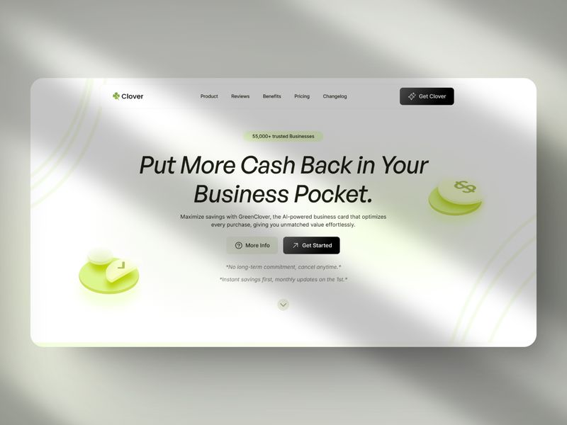 Clover — SaaS Web Sitesi Şablonu