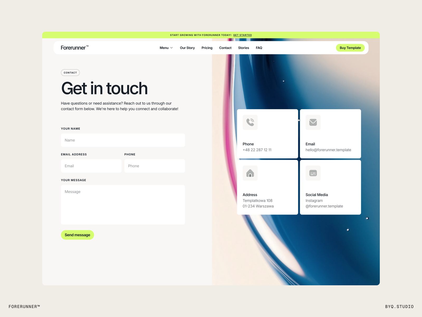 Forerunner™ — Business Website Template screenshot 4