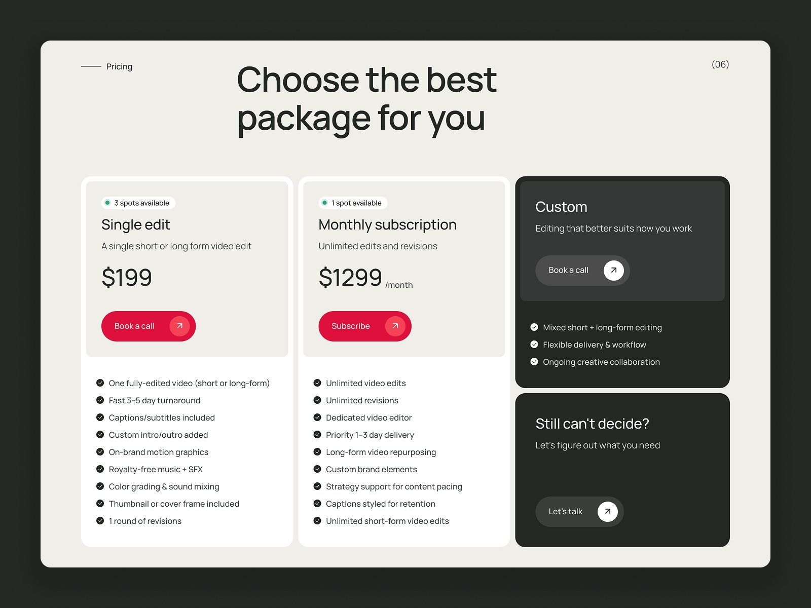 Editor — Video Editing Portfolio Website Template screenshot 4