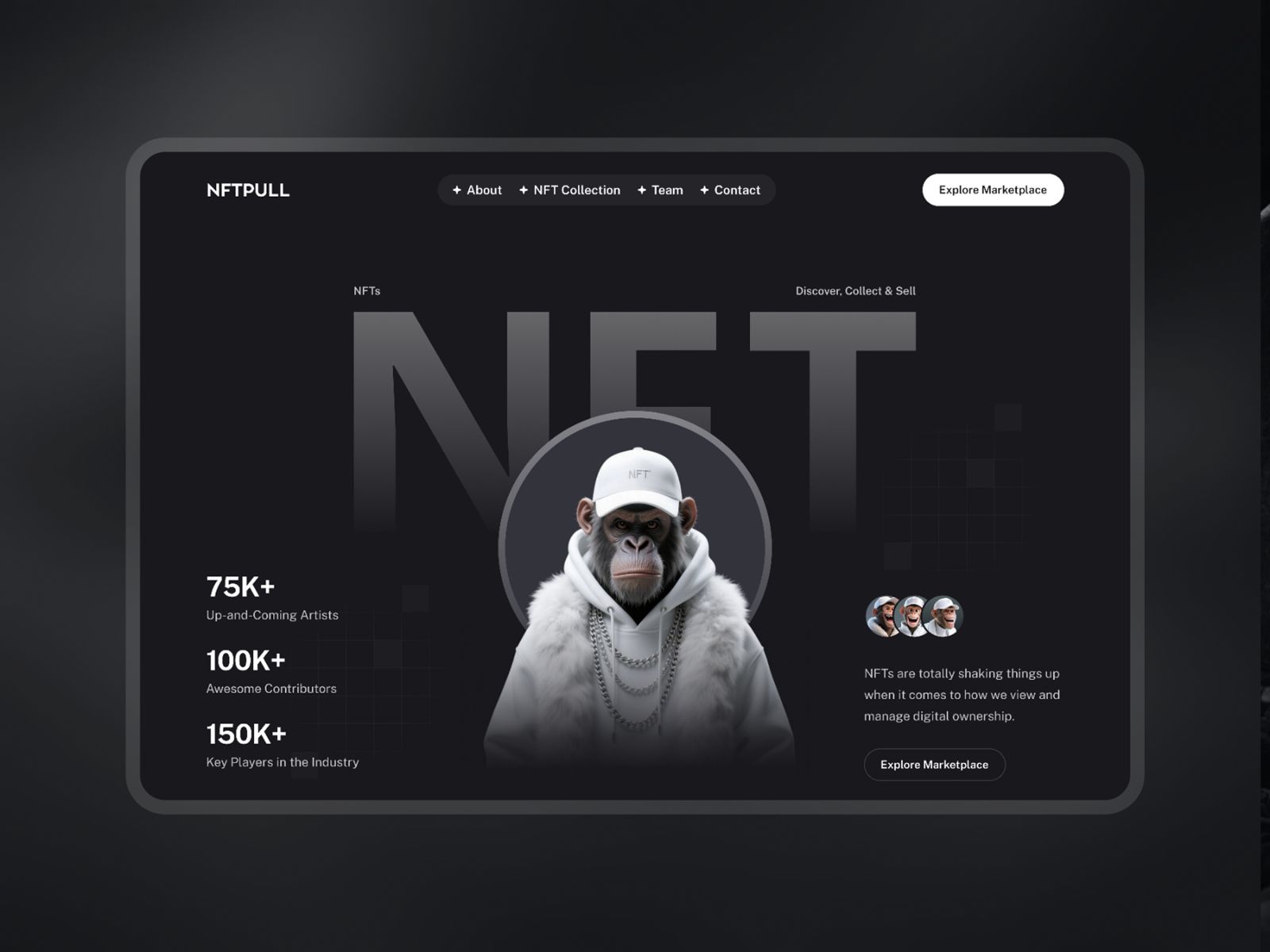 NFTPull — Business Website Template screenshot 3